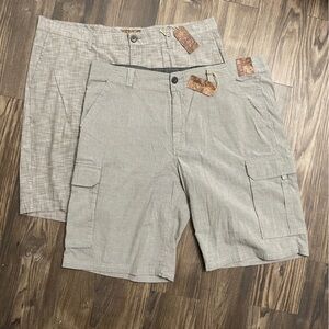 2 NWTG Blue Pronto Uomo Pinstripe and heather pattern Shorts